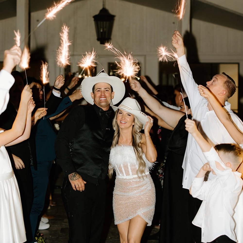NADINE MERABI White and Cream Wedding Dress